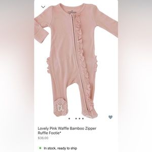 Caden Lane Lovely Pink NB Footie